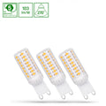 Spectrum LED G9 230V 4W caldo bianco dimmerabile 3000K con 410 lumen - a basso consumo energetico e lunga durata 3-pezzi