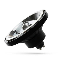 LED AR111 GU10 230V 12W COB 15° NW black spectrum lamp with 860 lumens and 4000K for intensely focused lighting