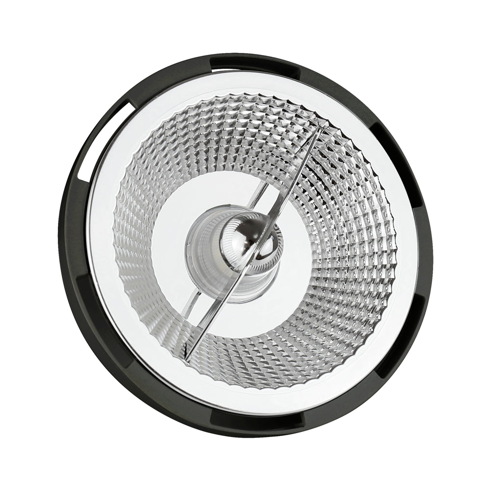 LED AR111 GU10 230V 12W COB 15° NW black spectrum lamp with 860 lumens and 4000K for intensely focused lighting