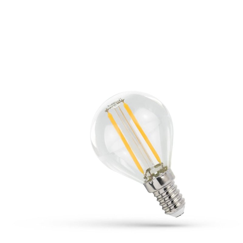 Lampadina LED Spectrum G45 E14 2700K 230V 1W bianco caldo, 100 lumen, angolo del fascio di 300°, a risparmio energetico e durevole