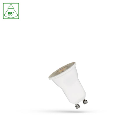 Spectrum LED MR11 GU10 230V 2W 4000K neutral white 200 lumens 55° beam indoor spotlight bulb