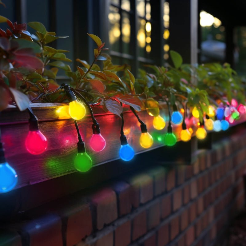 Spectrum 5m LED string lights, 10xE27, black, IP44, 250V, indoor/outdoor, -20/+40°C