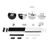 Spectrum allday inspire one 830 LED buislamp 30W nero, 3000K, 4350 lumen, 115° superficie o apparecchio sospeso