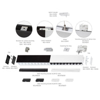 Spectrum allday inspire one 830 LED buislamp 30W nero, 3000K, 4350 lumen, 115° superficie o apparecchio sospeso